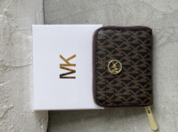 Гаманець жіночій Michael Kors міні великий логотип коричневий