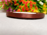 Атласная лента/ 0.6мм / 23 метра/ коричневый 2