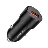 АЗУ BOROFONE BZ19A 1хUSB, 2.4A, QC3.0, Black, Box