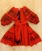 Вишита сукня «Червоний луг»