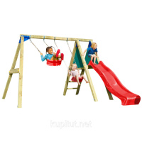 Дитячі гойдалки з гіркою Blue Rabbit DECKSWING