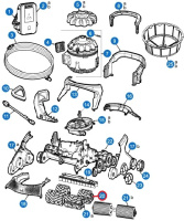 Гумові валики для середньої частини пилососа Hayward Aquavac 600/650 2 шт.