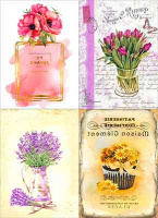 Вафельная картинка «Цветы открытки-1»