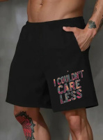 Шорти чорні з ДТФ | 67-056