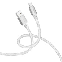 Кабель Borofone BX95 USB to Type-C 1m silver