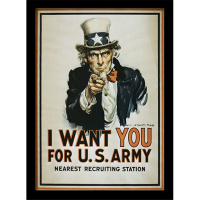 Постер у рамі «I Want You» 30 х 40 см