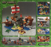 Конструктор 11170 My World Приключения на пиратском корабле, 404 детали