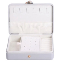 Шкатулка для украшений из эко кожи 16×11×4.7 см органайзер для ювелирных изделий HP-5-30G