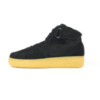 Nike Air Force 1 Чорні на бежевій