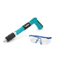 Пистолет строительно-монтажный YT40291 для гвоздей диаметром 7,3мм(пироксилиновых), защитные очки, чемодан, Green