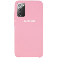 Чохол для Samsung Galaxy Note 20 - Silicone Cover (AAA) (Рожевий / Pink) - купити в SmartEra.ua