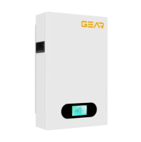 Литий-железо-фосфатный аккумулятор GEAR LiFePO4 51.2V 100AH (BMS-50A/100A), (400x186x620), 20.546.5kg  до 6000 циклов, Q1