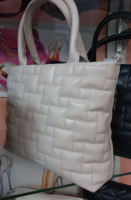 БЕЖ ТАУП - стьобана якісна вмістка сумка від українського виробника (Луцьк, 752)