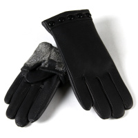PODIUM Перчатка Женская кожа Holms 16-2 black махра Распродажа