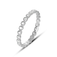 Серебряное кольцо CatalogSilver с фианитами, вес изделия 1,15 гр (2160601) 17.5 размер