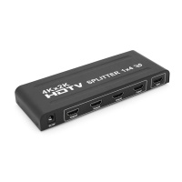 Активный HDMI сплитер 1=>4 порта, 3D, 1080Р, 4Kx2K, 1,4 версия, DC5V/2A Q20, Box