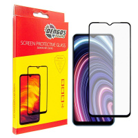 Стекло защитное Dengos Full Glue Realme C21y (black) (TGFG-196)