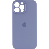 Чохол Silicone Case Full Camera Protective (AA) для Apple iPhone 15 Pro (6.1«), Сірий / Lavender Gray - купити в SmartEra.ua