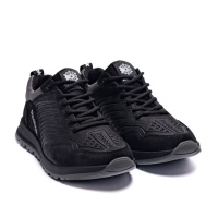 Демісезонні шкіряні кросівки Reebok чорні