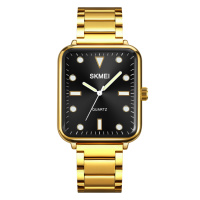 Жіночий годинник Skmei 1955GDBK-SP Gold-Black Sun Pattern з кварцовим механізмом та золотистим браслетом