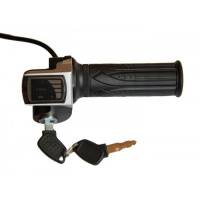 Ручка газа с индикатором заряда на 48v и замком зажигания