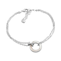 Серебряный браслет CatalogSilver с натуральным перламутром, вес изделия 3,35 гр (2182771) 1720 размер