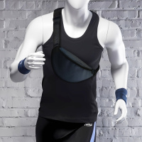 Сумка-бананка чоловіча/жіноча Sport 32×16 см з розширювачем поясна сумка або сумка через плече (02872)