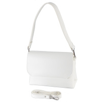 БІЛИЙ — два відділення під клапаном - фабричний каркасний клатч високої якості українського виробництва (Луцьк, 792)