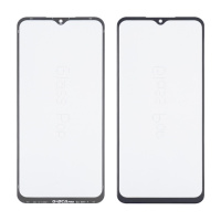 Стекло тачскрина с OCA плёнкой для Samsung A135 Galaxy A13 чёрное с олеофобным покрытием, закалённое G+OCA Pro