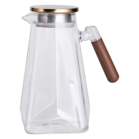 Заварник стеклянный для чая 2 л чайник для заваривания с ручкой прозрачный HP-34-32