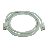 Кабель Woven Type-C to Type-C PD 20W 1.65mm 1.5A 1m white