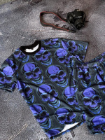 Спортивний костюм темно-фіолетовий | 42-030