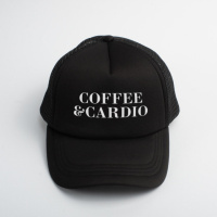 Кепка «Coffee and cardio», Черный, английский