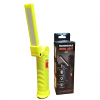 Аккумуляторная складная лампа WORKLIGHT G-52 LED COB поворот на 180° фонарь с магнитом и крючком Лимонный