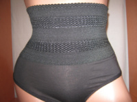 Трусики-пояс щільний стягуючий C&Y чорний розміри S/M, L і XL