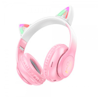 Бездротові навушники Bluetooth HOCO W42, White/Pink, Box