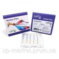 Vortex FLEX, нікель-титанові профайли для викривлених каналів, 6 шт 45/04, 25 мм