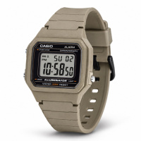 Чоловічий годинник Casio W-217H-5A з електронним циферблатом та піщаним ремінцем