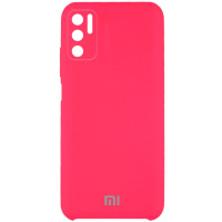 Чохол Silicone Cover Full Camera (AAA) для Xiaomi Redmi Note 10 5G / Poco M3 Pro (Рожевий / Shiny pink) - купити в SmartEra.ua