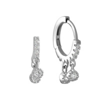 Серебряные серьги CatalogSilver с фианитами (2136217)