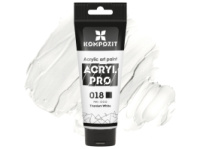 Фарба художня Acryl PRO ART Kompozit 75 мл, 018 білила титанові