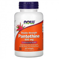 Пантетин, Pantethine, Now Foods, 600 мг, 60 желатиновых капсул