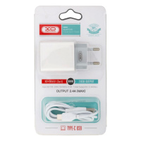 Мережевий Зарядний Пристрій XO L65EU Type-C 2.4A 2USB М'ята упаковка