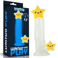 Фалоімітатор реалистик на присосці «Lumino Play 7*5» від Love Toy (світитися в темряві)