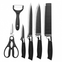 Набор кухонных ножей из стали 6 предметов Genuine King-B0011, набор ножей для кухни, кухонный набор ножей