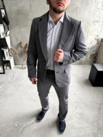 Костюм класика - Сірий - 52-076