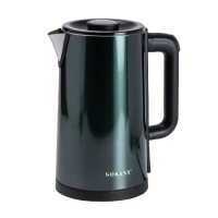 Електрочайник SOKANY SK-09018 дисковий 3 л, малахіт