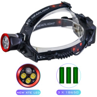 Ліхтар налобний CT021 3+1 ULTRA LED, 3x18650, Power Bank, ЗУ Type-C
