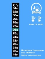 ​Термометр - смугою на клейкій основі 18 - 34 °С.