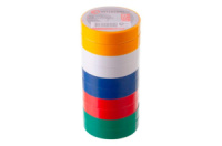Стрічка ізоляційна Intertool 25м x 17 x 0.15мм асорті (IT-0029) (10 шт.)
